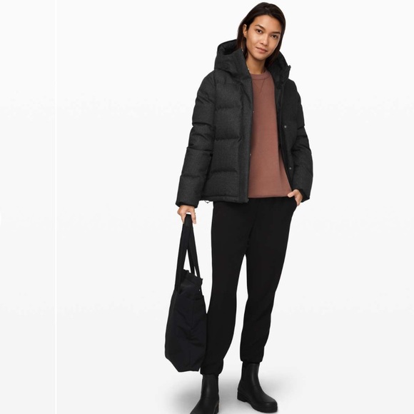 lululemon Wunder Puff Jacket *Wool Size 4 in Heathered Black Night NWT - Picture 7 of 9